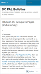 Mobile Screenshot of dcpalbulletins.wordpress.com