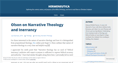 Desktop Screenshot of hermeneutica.wordpress.com