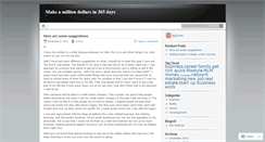 Desktop Screenshot of amillionn365.wordpress.com