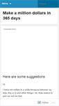 Mobile Screenshot of amillionn365.wordpress.com
