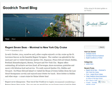 Tablet Screenshot of goodrichtravel.wordpress.com