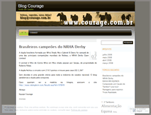 Tablet Screenshot of blogcourage.wordpress.com