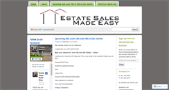 Desktop Screenshot of estatesalesmadeeasy.wordpress.com