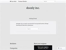 Tablet Screenshot of doozly.wordpress.com