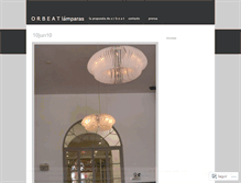 Tablet Screenshot of orbeatlamparas.wordpress.com