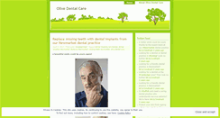 Desktop Screenshot of olivedentalcare.wordpress.com