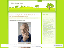 Tablet Screenshot of olivedentalcare.wordpress.com
