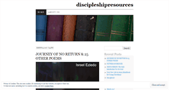 Desktop Screenshot of discipleshipresources.wordpress.com