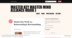 Desktop Screenshot of masterkeymarkj.wordpress.com