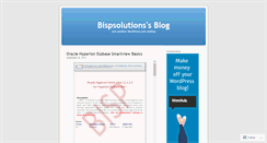 Desktop Screenshot of bispsolutions.wordpress.com