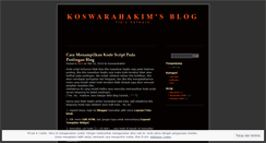 Desktop Screenshot of koswarahakim.wordpress.com