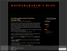 Tablet Screenshot of koswarahakim.wordpress.com