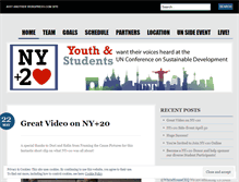 Tablet Screenshot of newyorkplus20.wordpress.com