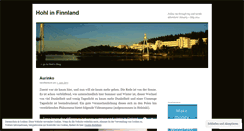 Desktop Screenshot of hohlinfinnland.wordpress.com