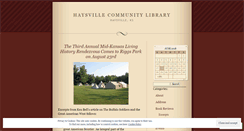 Desktop Screenshot of haysvillelibrary.wordpress.com