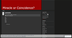 Desktop Screenshot of miraclesornot.wordpress.com