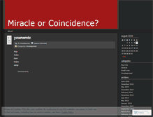 Tablet Screenshot of miraclesornot.wordpress.com