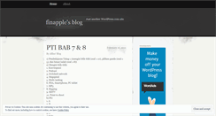Desktop Screenshot of finapple.wordpress.com