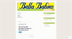 Desktop Screenshot of bellababiesconsignment.wordpress.com