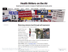 Tablet Screenshot of healthwriters.wordpress.com