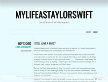 Tablet Screenshot of mylifeastaylorswift.wordpress.com