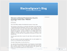 Tablet Screenshot of blacknallgrace.wordpress.com