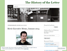 Tablet Screenshot of historyoftheletter.wordpress.com