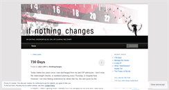 Desktop Screenshot of ifnothingchanges.wordpress.com