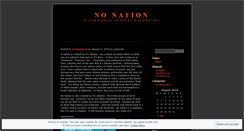 Desktop Screenshot of nonationblog.wordpress.com