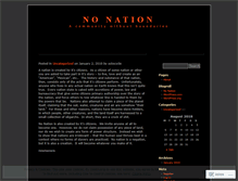 Tablet Screenshot of nonationblog.wordpress.com