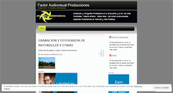 Desktop Screenshot of factoraudiovisual.wordpress.com