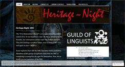 Desktop Screenshot of heritagenight.wordpress.com