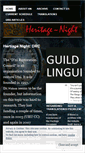 Mobile Screenshot of heritagenight.wordpress.com