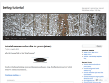 Tablet Screenshot of belogtutorial.wordpress.com