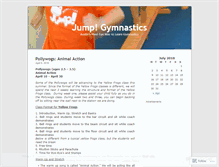 Tablet Screenshot of jumpgym.wordpress.com