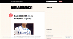 Desktop Screenshot of jakeabrams1.wordpress.com