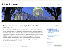 Tablet Screenshot of politicsandjustice.wordpress.com