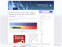 Tablet Screenshot of enfoquevirtual.wordpress.com