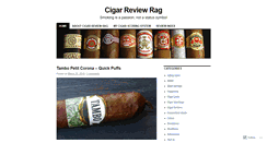 Desktop Screenshot of cigarreviewrag.wordpress.com