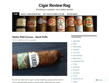 Tablet Screenshot of cigarreviewrag.wordpress.com