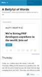 Mobile Screenshot of bellybature.wordpress.com