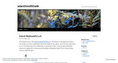 Desktop Screenshot of adarshmultitrade.wordpress.com