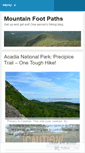 Mobile Screenshot of mountainfootpaths.wordpress.com