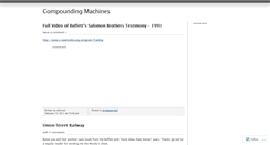 Desktop Screenshot of compoundingmachines.wordpress.com