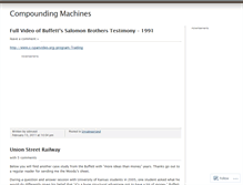 Tablet Screenshot of compoundingmachines.wordpress.com