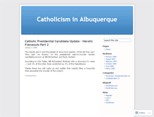 Tablet Screenshot of abqcatholic.wordpress.com