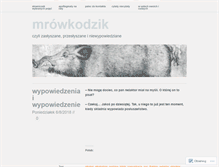 Tablet Screenshot of mrowkodzik.wordpress.com