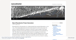 Desktop Screenshot of nanowheeler.wordpress.com