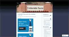 Desktop Screenshot of cedarsidefarm.wordpress.com