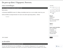 Tablet Screenshot of depersopdieet.wordpress.com